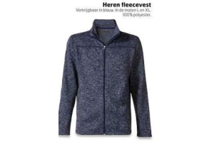 heren fleecevest