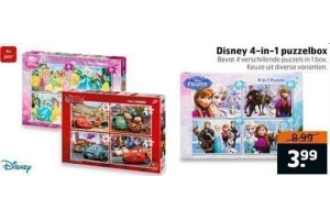 disney 4 in 1 puzzelbox