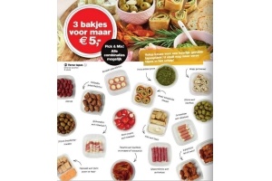 3 bakjes voor eur5 00