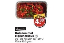 kalkoen met zigeunersaus
