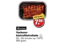 varkensbistrofiletrollade