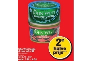 john west tonijn of roze zalm