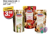unox soep in zak