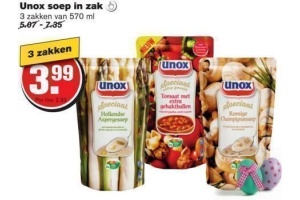 unox soep in zak