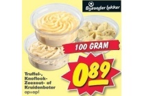 truffel knoflook zeezout of kruidenboter