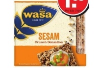 wasa crunch sensation muesli of sesam