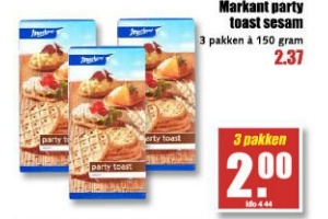 markant party toast sesam