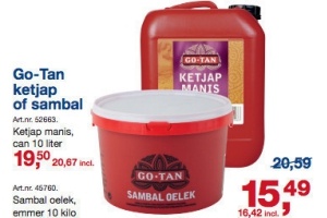 go tan ketjap of sambal