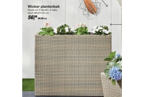 diepvries Overweldigend bagageruimte Wicker plantenbak, keuze uit 3 kleuren, nu voor €68,96 incl - Beste.nl