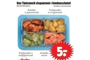 ons thuismerk visgourmet fondueschotel