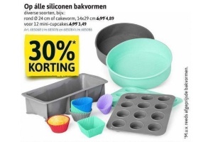 alle siliconen bakvormen