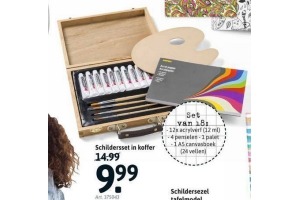 schildersset in koffer