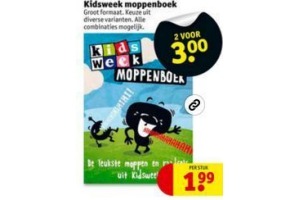 kidsweek moppenboek