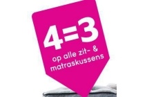zit en matraskussens