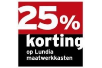 25 korting op lundia maatwerkkasten