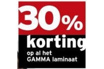 30 korting op al het gamma laminaat