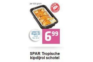 spar tropische kipdijrol schotel