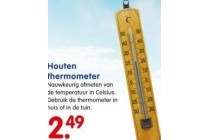 houten thermometer