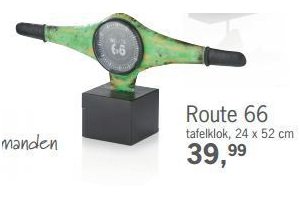 route 66 tafelklok