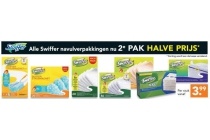 alle swiffer navulverpakkingen nu 2e pak halve prijs