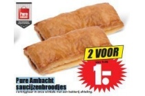 pure ambacht saucijzenbroodjes