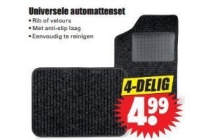 universele automattenset