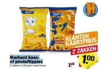 markant kaas of pindaflippies