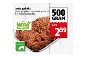 lente gehakt