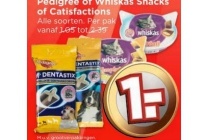 pedigree of whiskas snacks of catisfactions