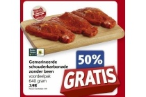 gemarineerde schouderkarbonade zonder been