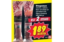 stegeman chorizo salami fijne cervelaat of cervelaat met dijon mosterd