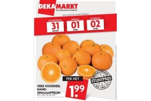 vers voordeel handsinaasappelen