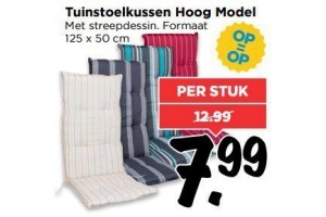 tuinstoelkussen hoog model