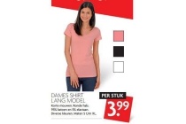 dames shirt lang model