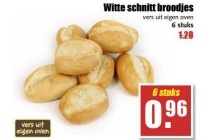 witte schnitt broodjes