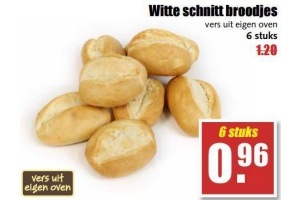 witte schnitt broodjes