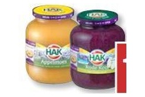 hak groente of appelmoes