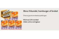 voordeelverpakking mora frikandel hamburger of kroket