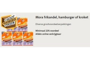 voordeelverpakking mora frikandel hamburger of kroket