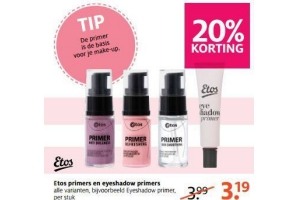 etos primers en eyeshadow primers