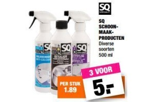 sq schoonmaakproducten