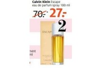 calvin klein escape eau de parfum spray 100 ml