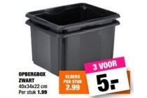 opbergbox zwart