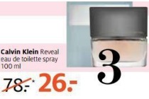 calvin klein reveal eau de toilette spray 100 ml