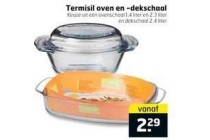 termisil oven en dekschaal