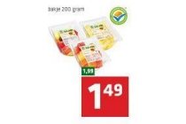 spar gesneden fruit