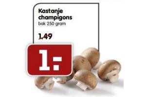 kastanje champigons