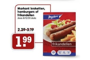 markant kroketten hamburgers of frikandellen