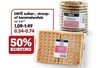 emte suiker stroopof karamelwafels