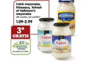 calve mayonaise fritessaus yofresh of hellmann s mayonaise